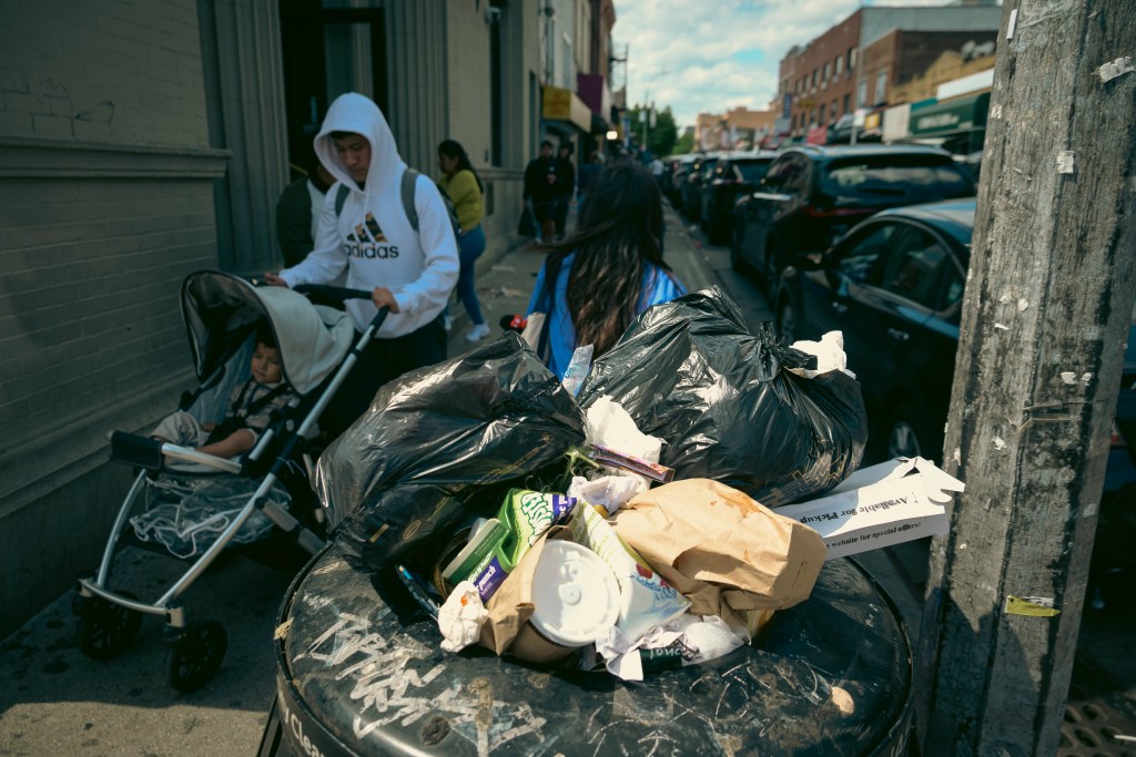 littering/ garbage on the streets of Corona Queens around Roosevelt ave