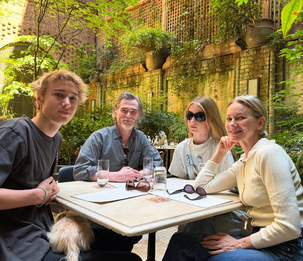 Naomi Watts with Sasha, Kai and Billy Crudup on Mother's Day Sunday. 
