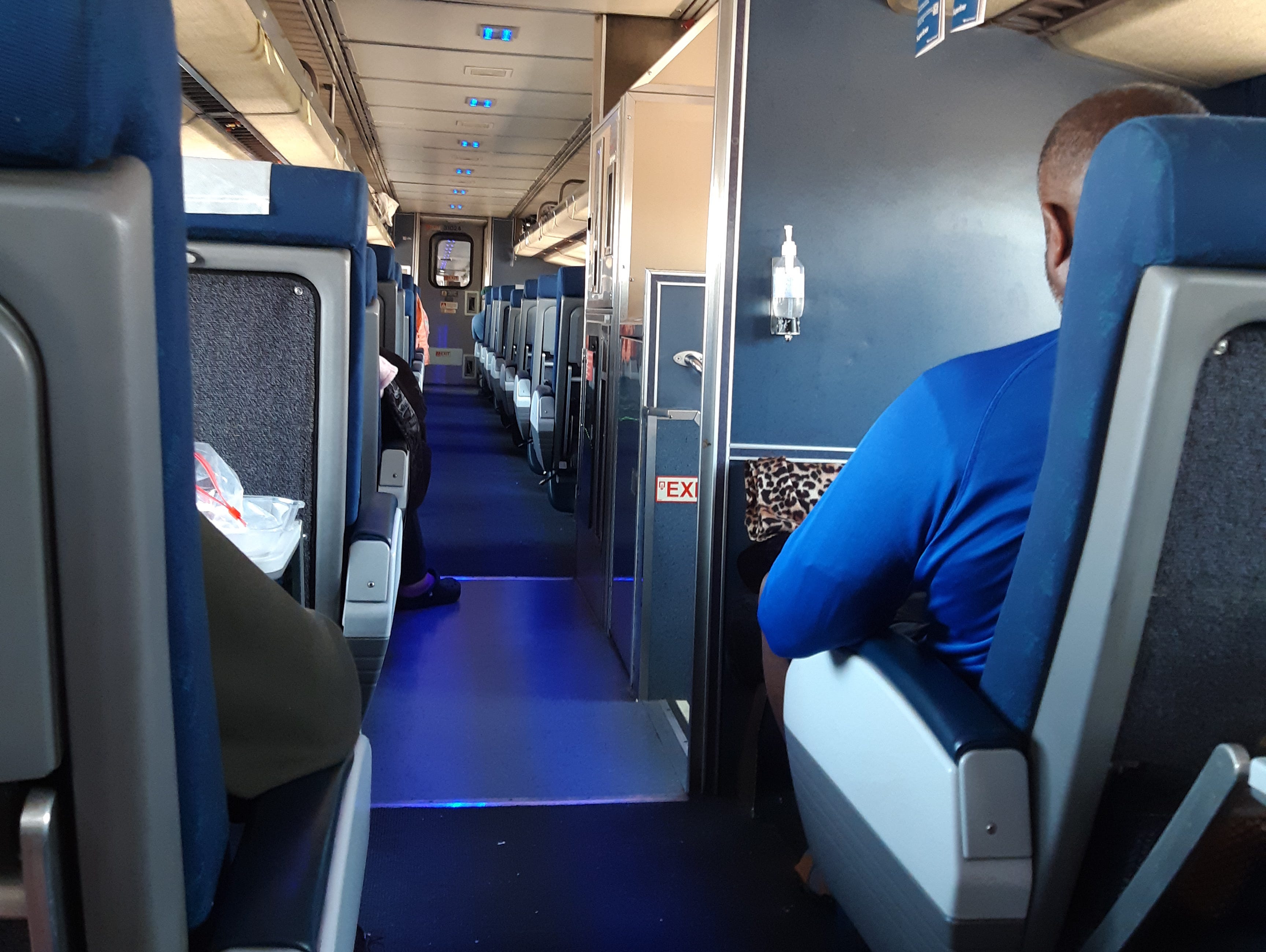 coach area on southwest chief