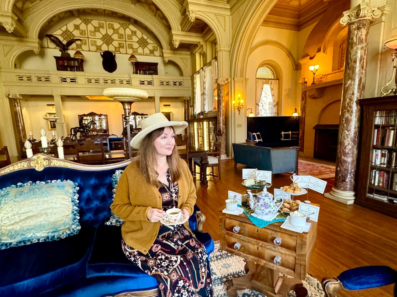 Author Ava Roxeanne Stritt at Vermejo Afternoon Tea
