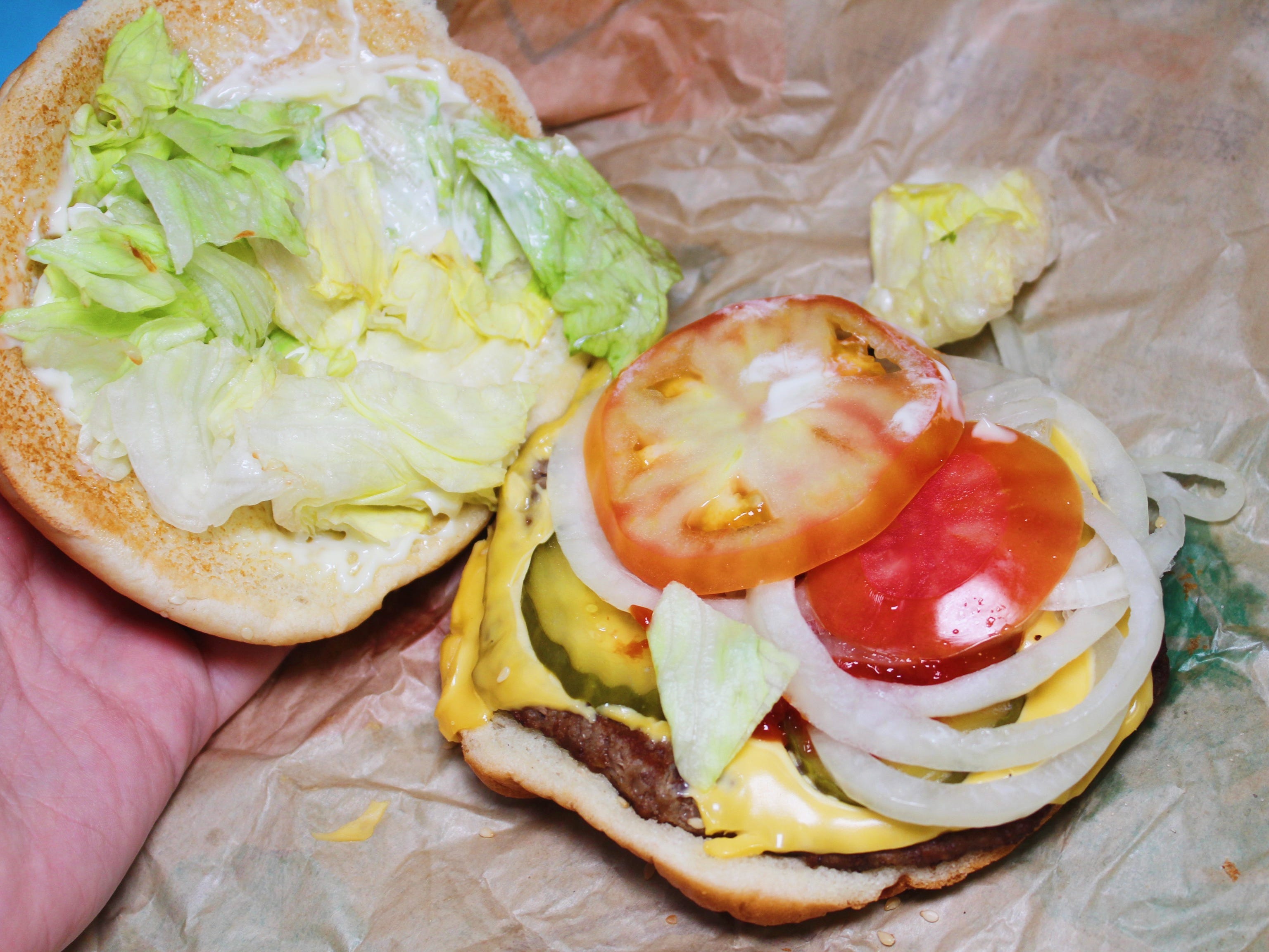 burger king whopper with cheese