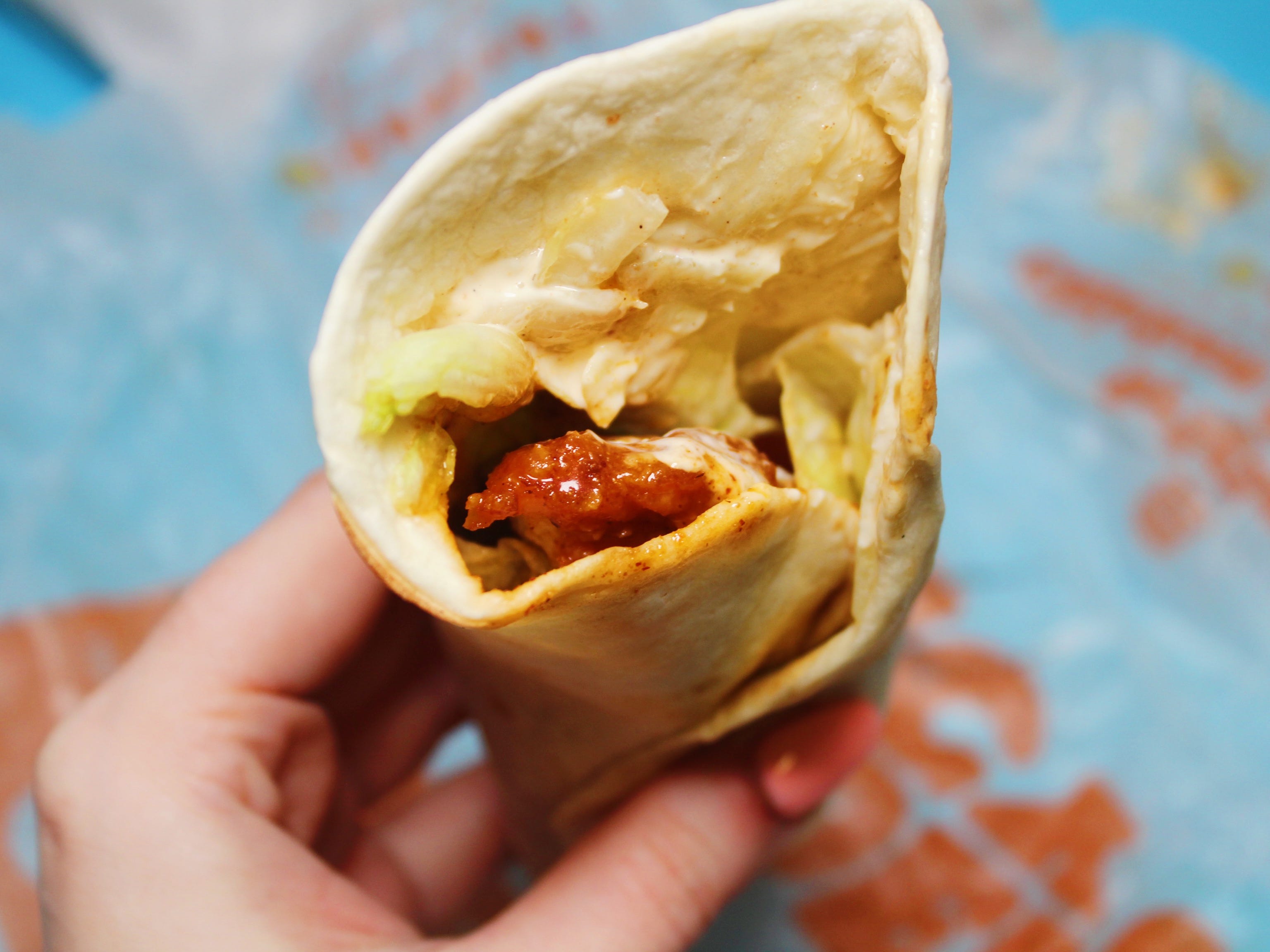 burger king fiery crispy chicken wrap