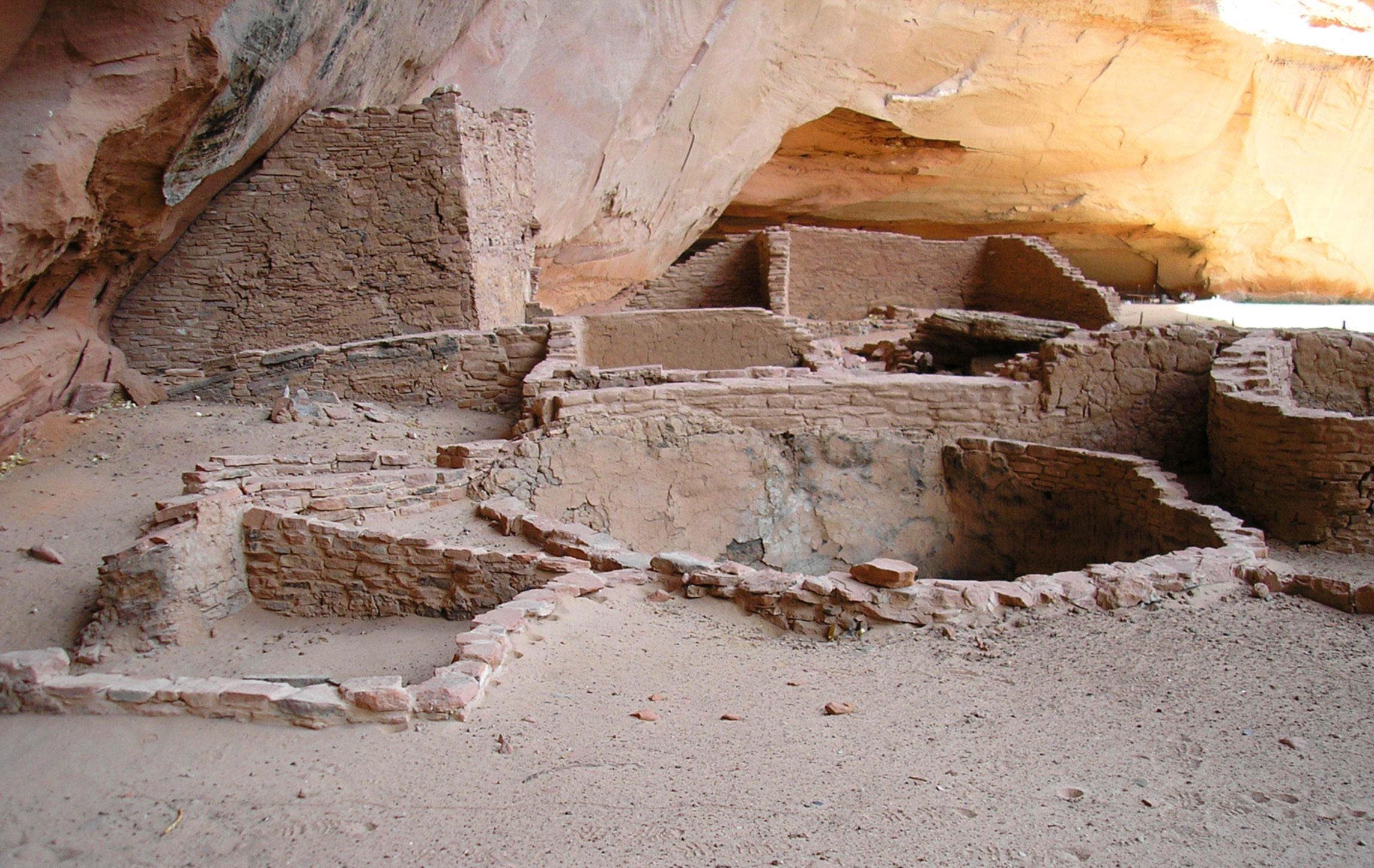 Ruins made of bricks at Canyon de Chelly National Monument