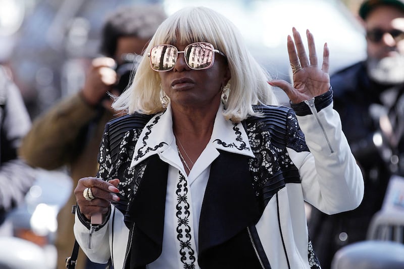 Sean 'Diddy' Combs' mother, Janice Combs, arrives for his pre-trial hearing in New York City earlier this year.