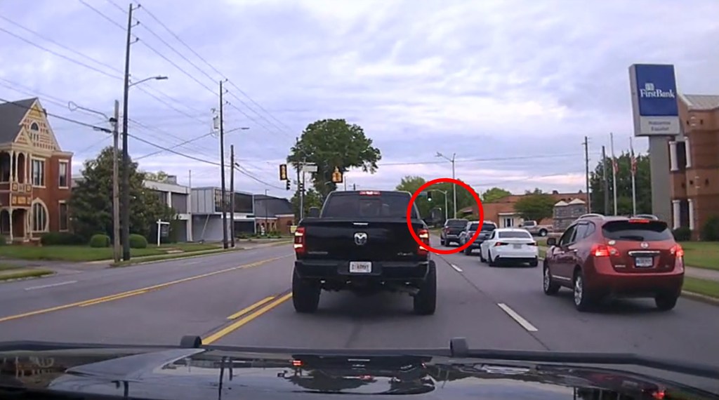 The officer identified the wrong car. 