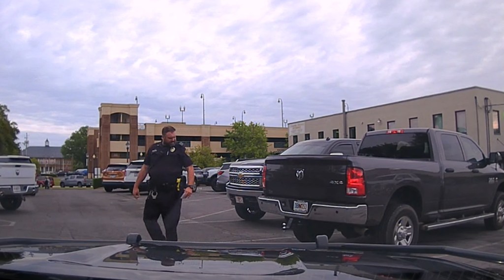 The dashcam footage was released Monday. 