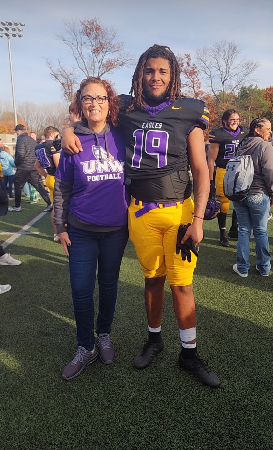 Nathaniel Bernard Jennings pictured with his mother, Autumn.