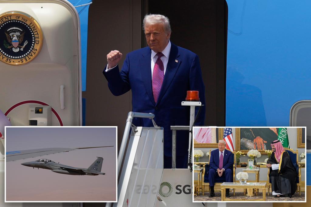 Trump arrives in Saudi Arabia — after Air Force One receives fighter-jet escort