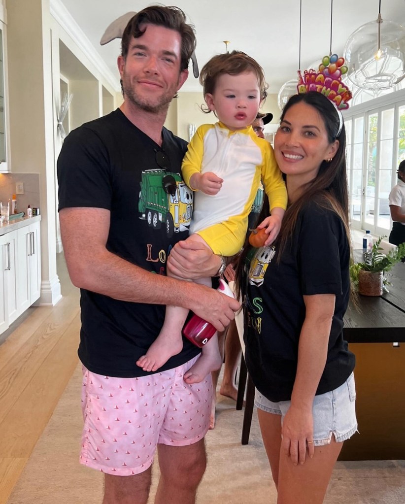 Olivia Munn and John Mulaney on their son's 2nd birthday. 
