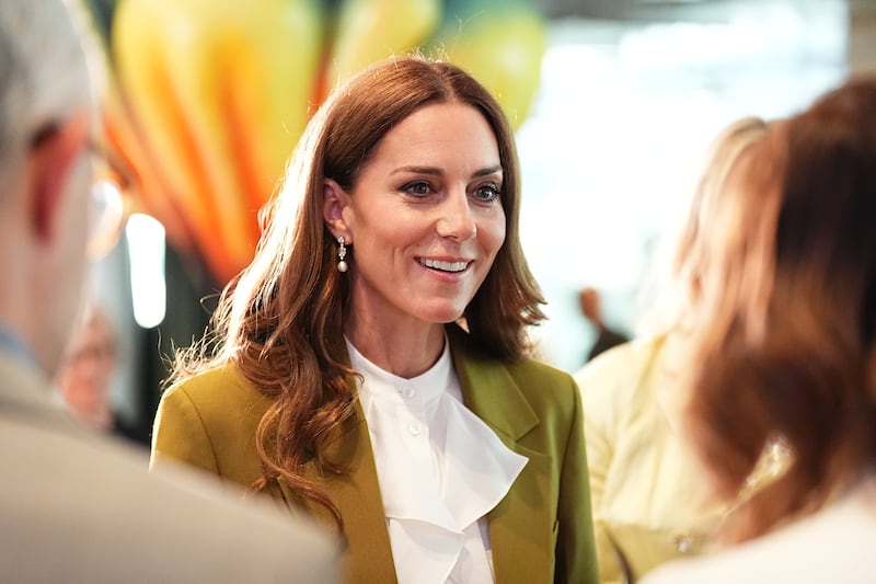 Catherine, Princess of Wales at the British Fashion Council at 180 Studios in central London, where she will present the Queen Elizabeth II Award for British Design on May 13, 2025 in London, England.