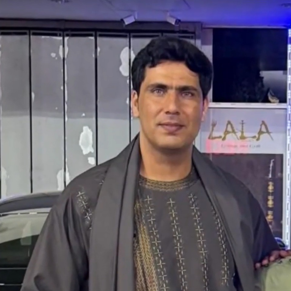 Abdul Rahman Waziri,  a member of the elite National Mine Reduction Group, in civilian clothes.