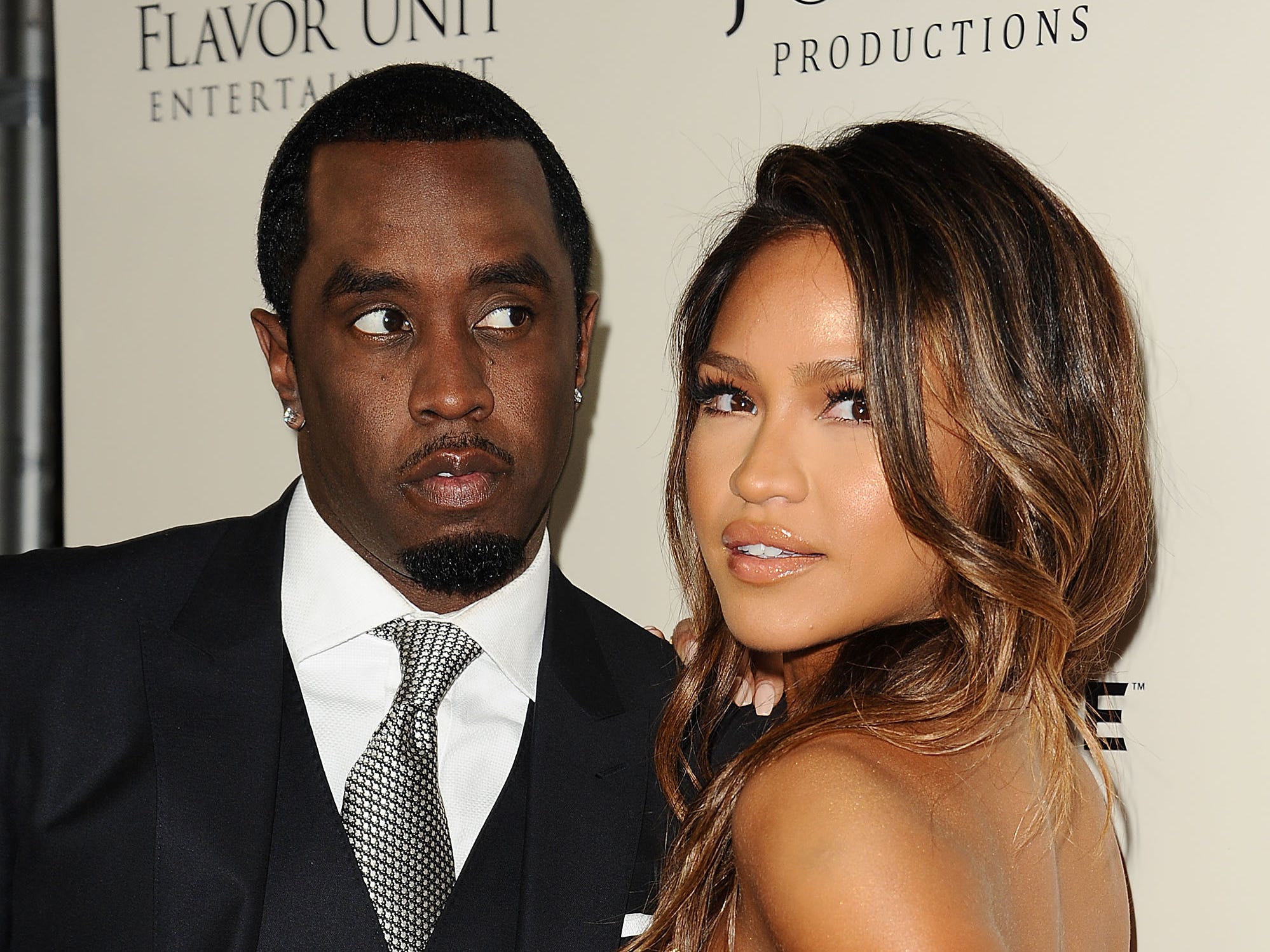 Sean Combs and Cassie Ventura attend the premiere of "The Perfect Match" at ArcLight Hollywood on March 7, 2016 in Hollywood, California.