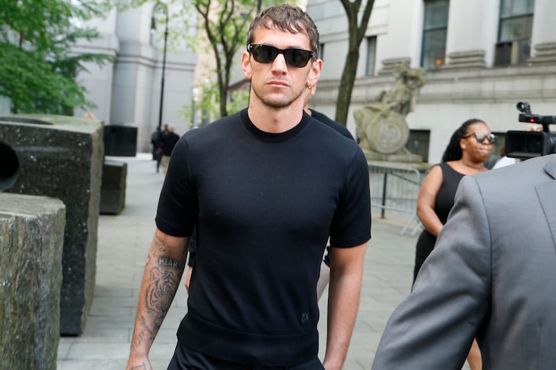 Cassie Ventura's husband Alex Fine was in court to support her.
