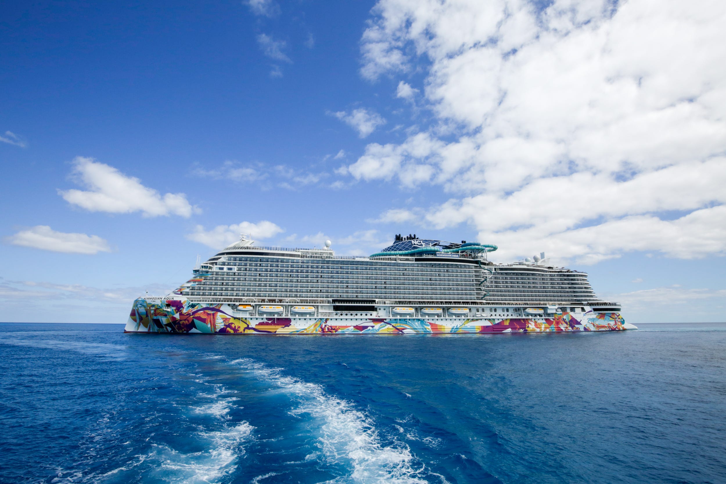 Norwegian Aqua at sea