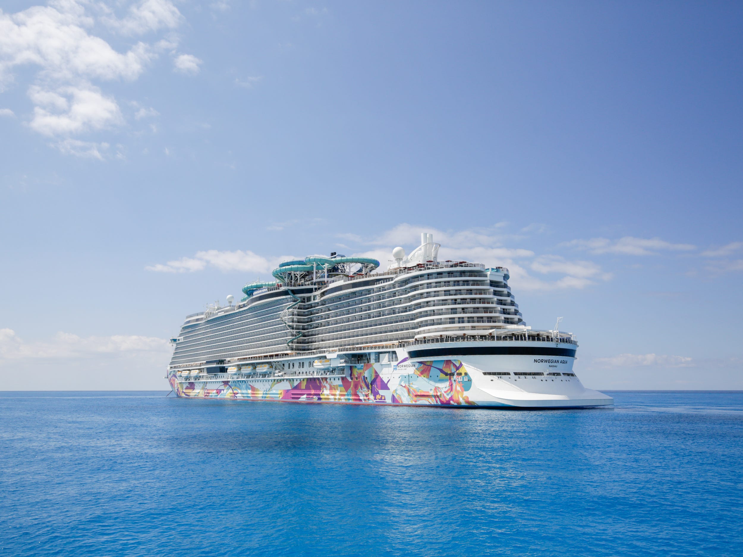 Norwegian aqua at sea