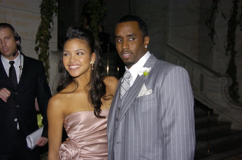Cassie Ventura and Sean Combs are pictured at the New York Public Library for the 2006 CFDA Fashion Awards on June 5, 2006. (Richard Corkery / New York Daily News via Getty Images)