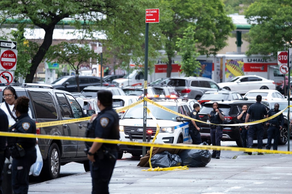The gun violence erupted around the corner from the Morrisania schoolyard, where 16-year-old Evette Jeffrey was shot in the head and killed while riding her scooter Monday evening.
