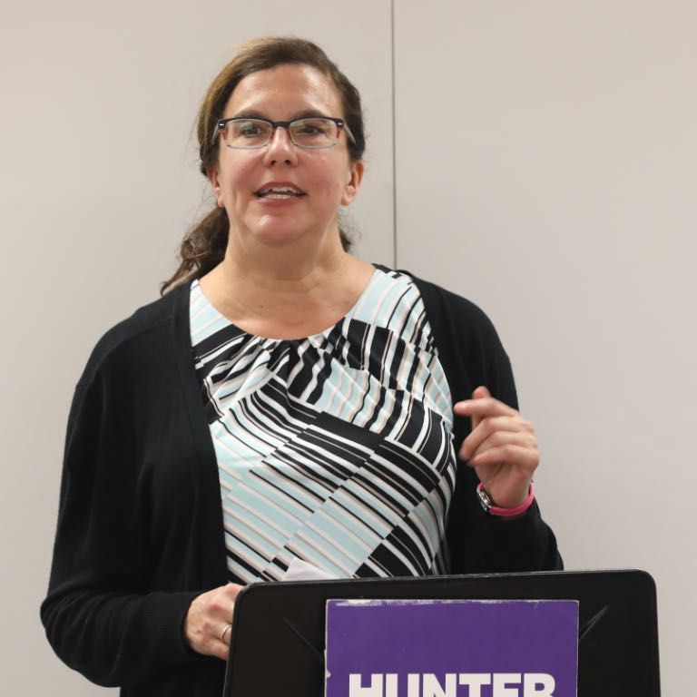 Portrait of Leah Garrett, the Larry A. and Klara Silverstein Chair in Jewish Studies and Director of Hebrew and Jewish Studies at Hunter CUNY
