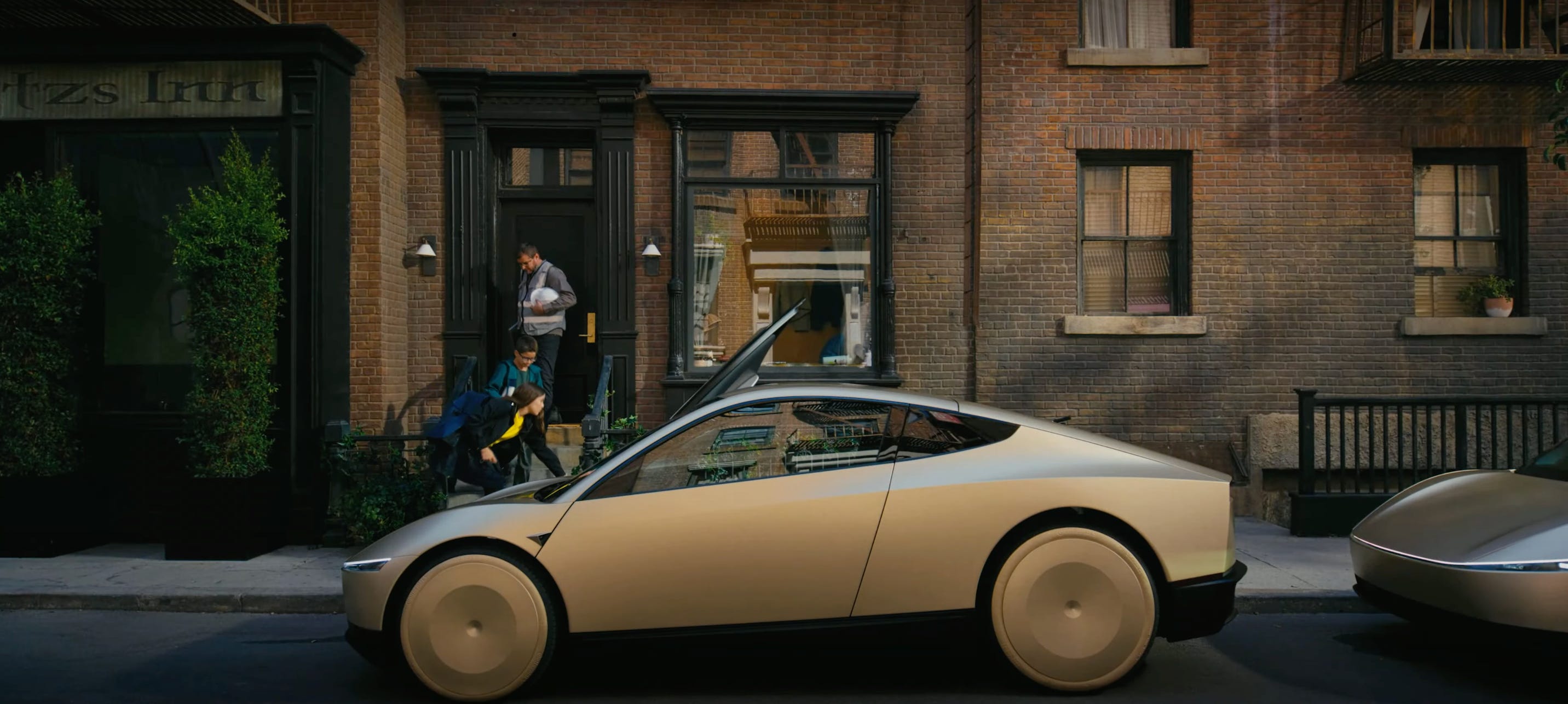 An image of Tesla's upcoming Robotaxi.