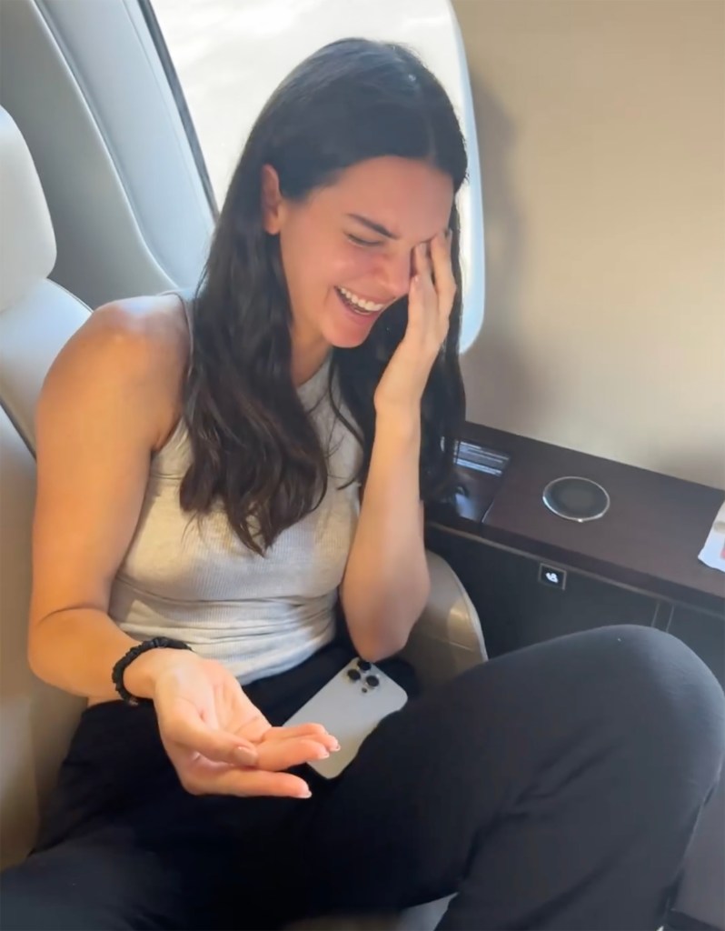 Kendall Jenner after she chipped her front tooth in a video posted by Kylie Jenner Tuesday. 