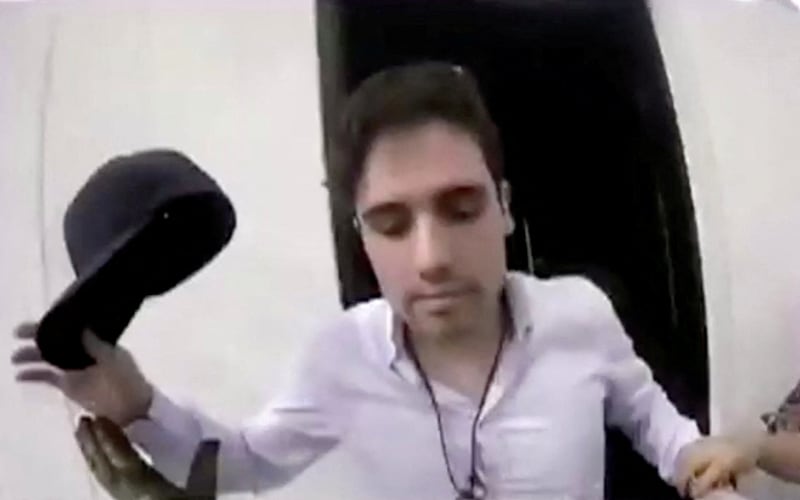 Ovidio Guzman, son of kingpin Joaquin "El Chapo" Guzman, is briefly captured by Mexican military police in a residential compound in the state of Sinaloa in 2019.