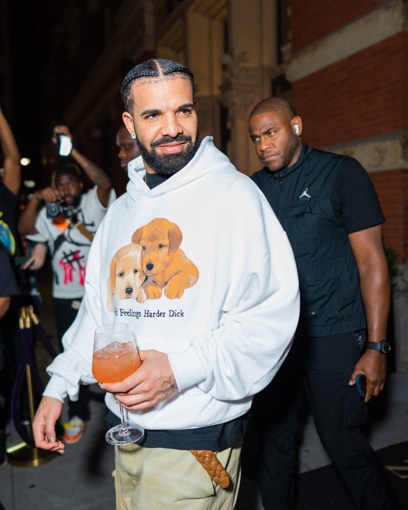 Drake poses for a photo.