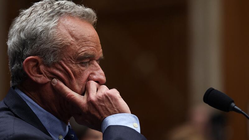 U.S. Health and Human Services (HHS) Secretary Robert F. Kennedy Jr. attends a Senate Health, Education, Labor & Pensions Committee hearing on the Department of Health and Human Services budget, on Capitol Hill in Washington, D.C., U.S., May 14, 2025. REUTERS/Leah Millis