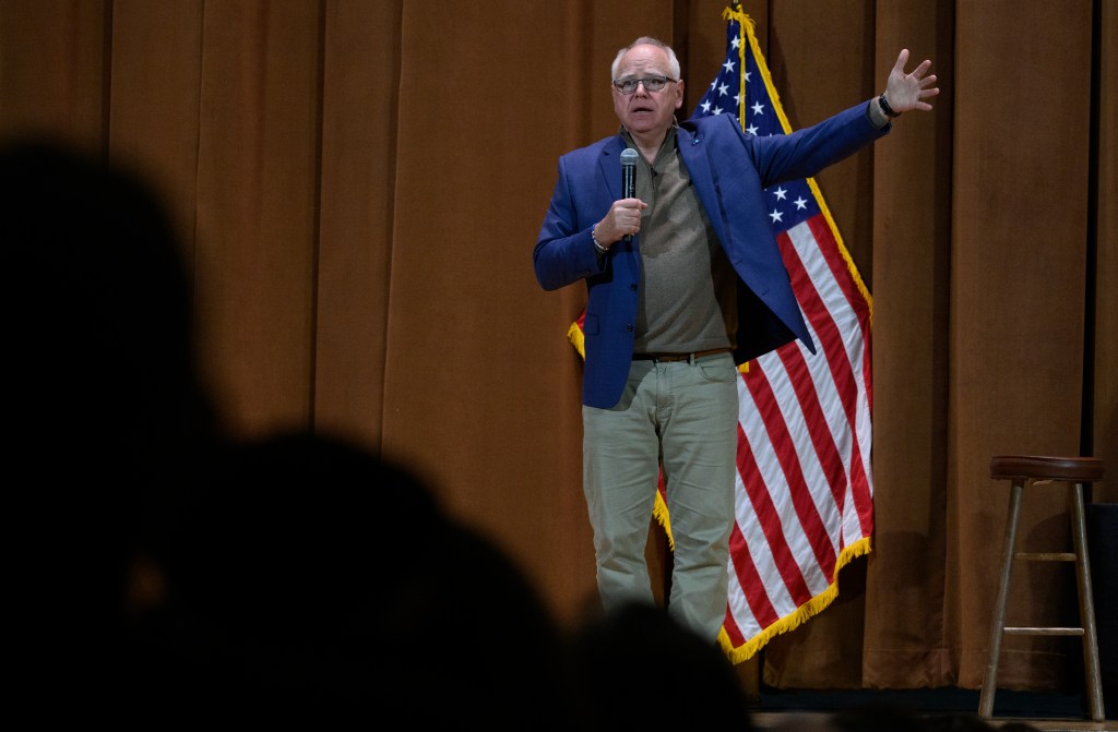 Tim Walz said he's gearing up for any rumored pardon. 