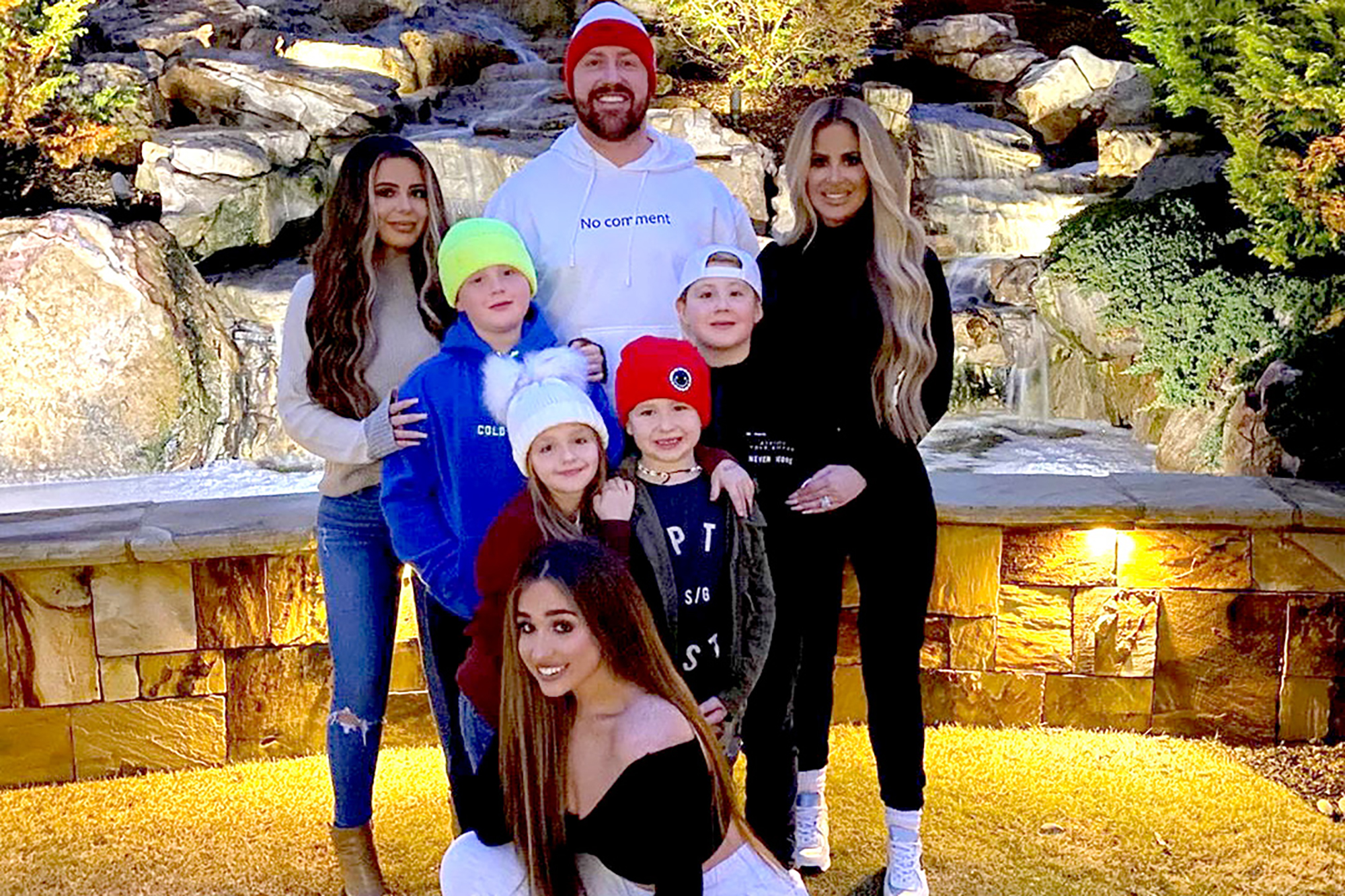Kim and Kroy Biermann with their children. 