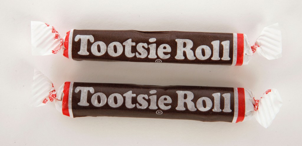 Tootsie Roll candy.