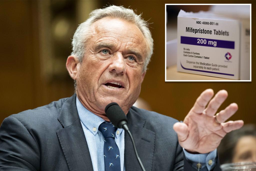 HHS chief RFK Jr. says he’s ordered a ‘complete review’ of chemical abortion pill