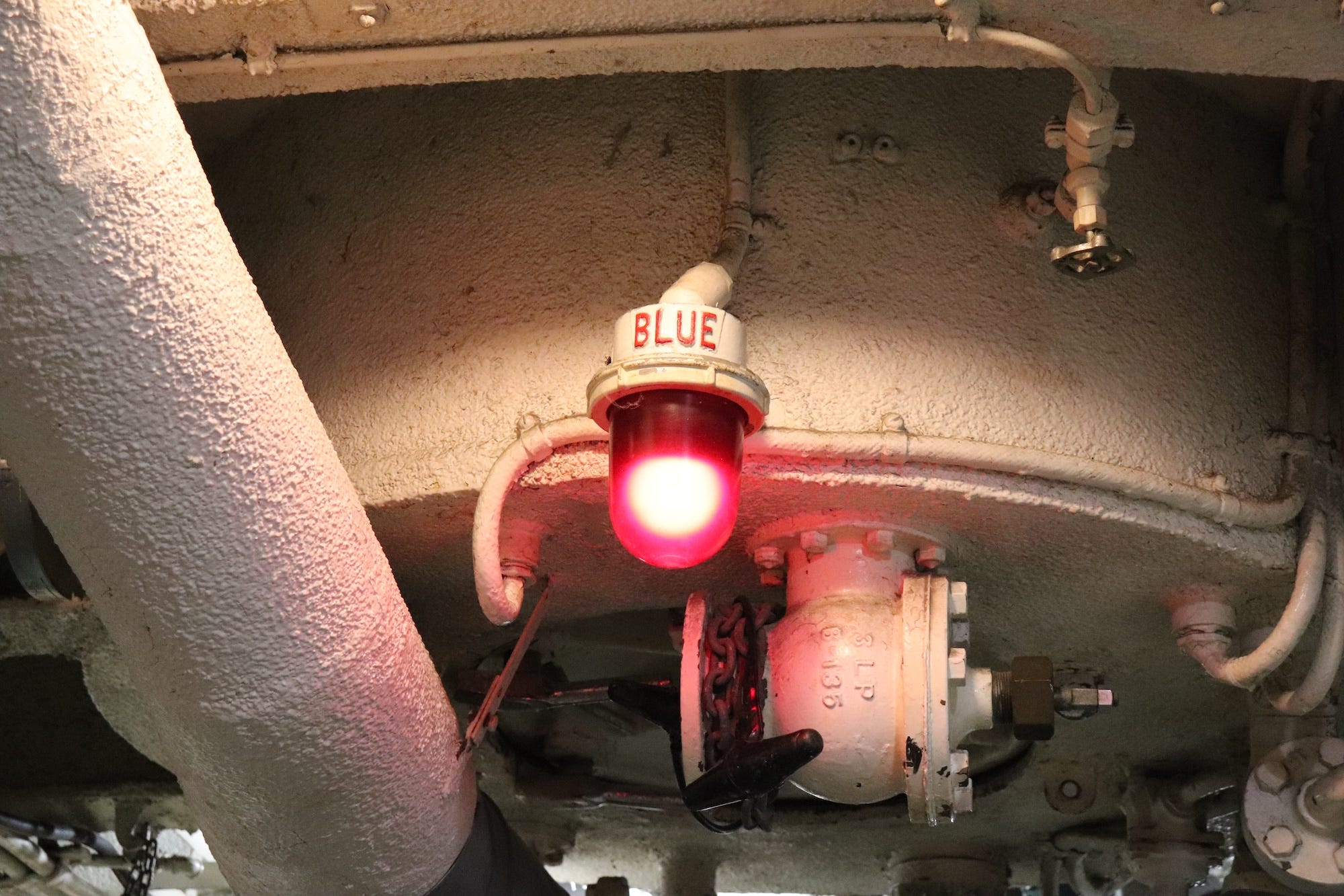 A light on the USS Silversides.