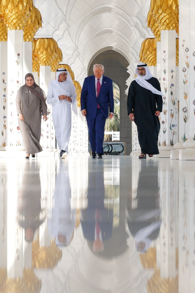 Trump said it was an honor that the mosque was closed for his visit.