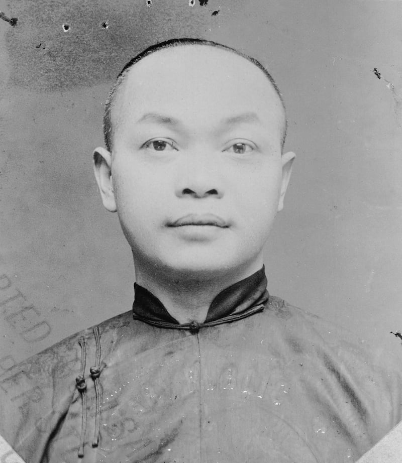 A 1904 portrait of Wong Kim Ark.