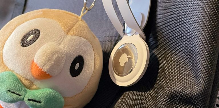 AirTag Loop with Rowlet keychain