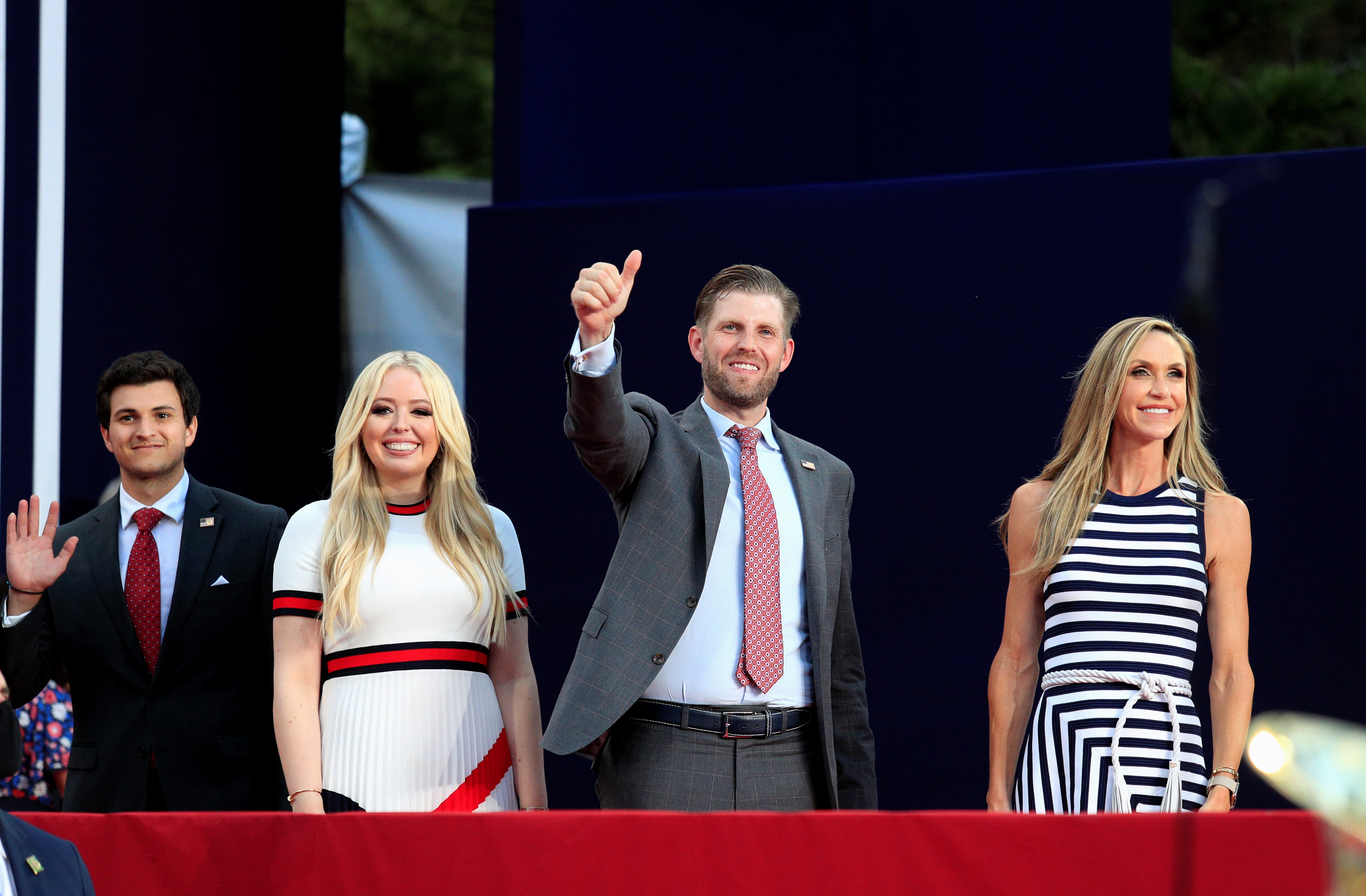 Tiffany Trump, her boyfriend Michael Boulos, Eric Trump and his wife Lara Trump at Mount Rushmore