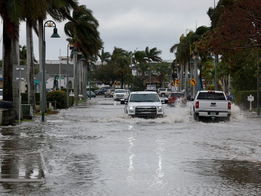 Tropical Storm Nicole floods streets in Fort Pierce, Florida