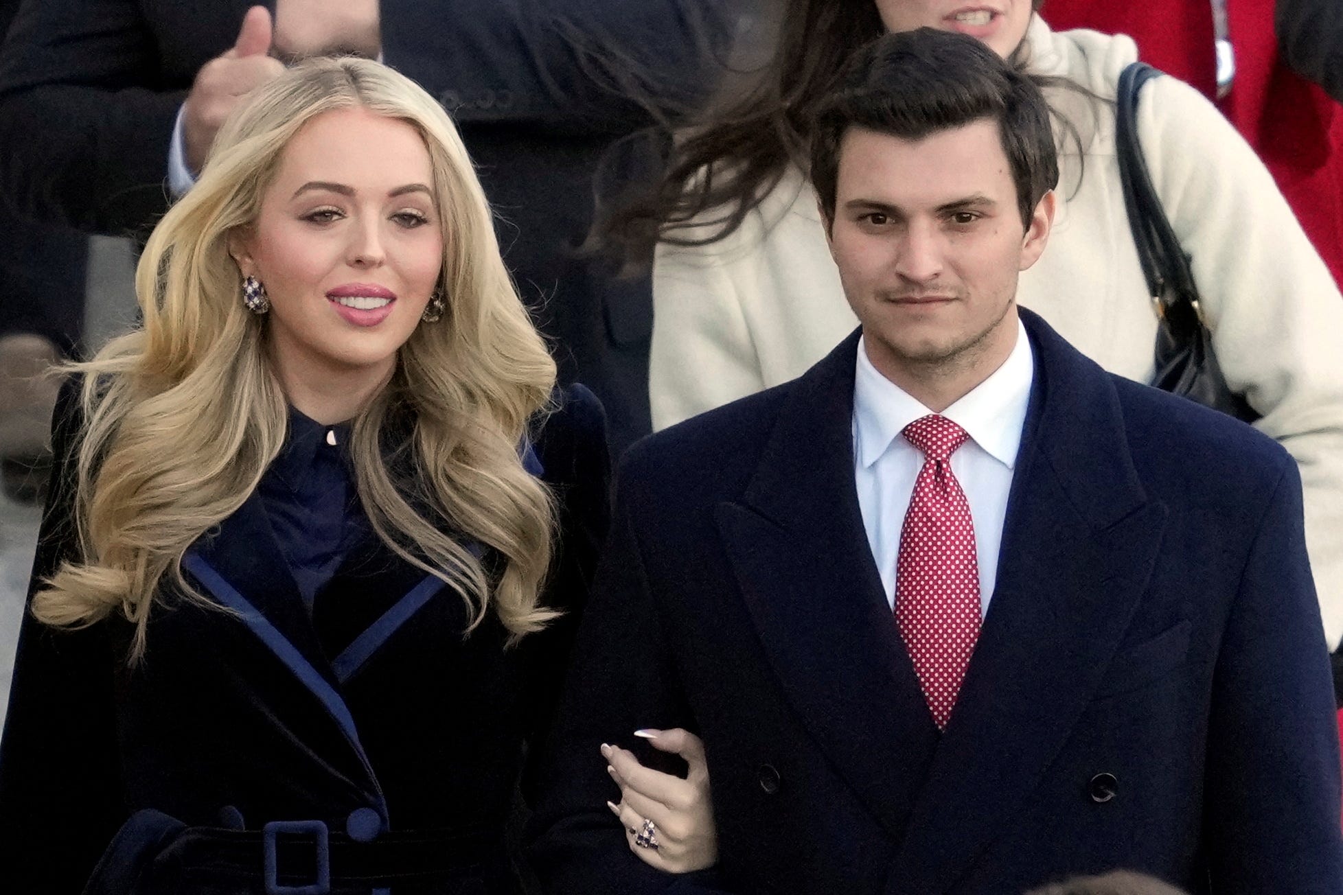 Tiffany Trump and Michael Boulos at Donald Trump's inauguration.