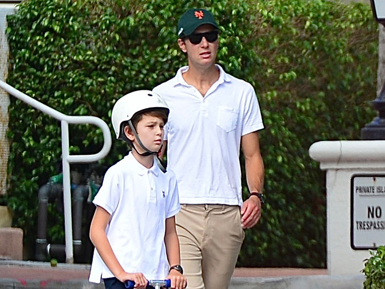 Jared Kushner is seen out for a walk with his children Arabella, Theodore and Joseph on August 23, 2023