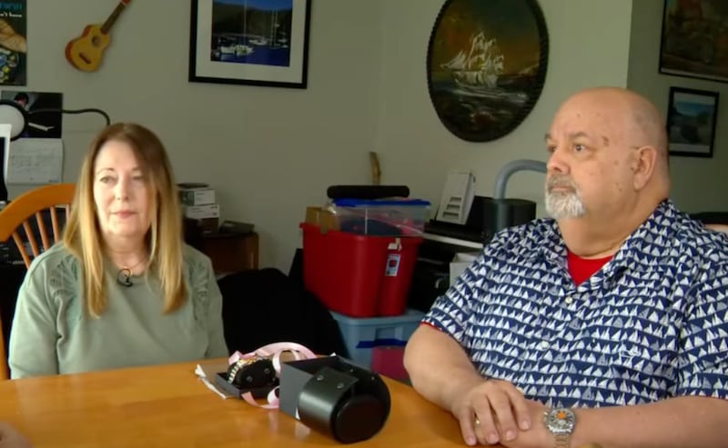 Tim Petit, right, and Melanie Petit