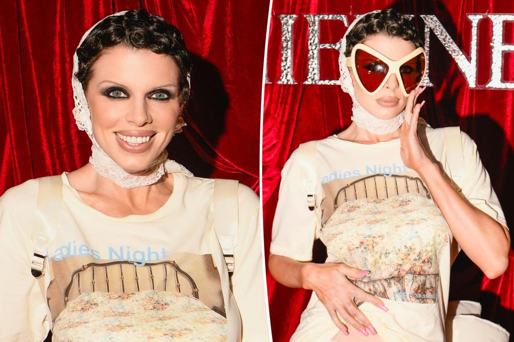 Julia Fox makes a scene in bloody period panties — and not much else