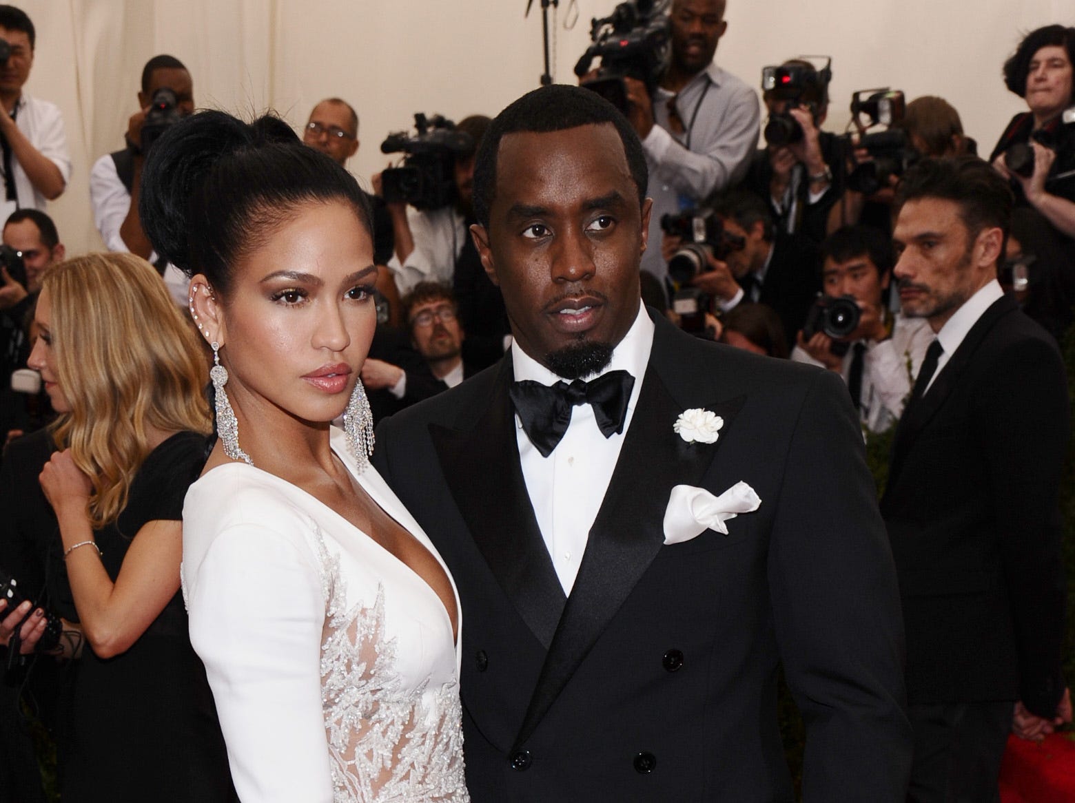 Cassie Venutra and Sean "Diddy" Combs at the 2015 Met Gala.
