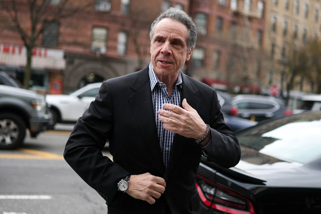 Former New York Governor Andrew Cuomo attending a Sunday service at First Corinthian Baptist Church in Harlem, New York City, part of his mayoral campaign activities in 2025