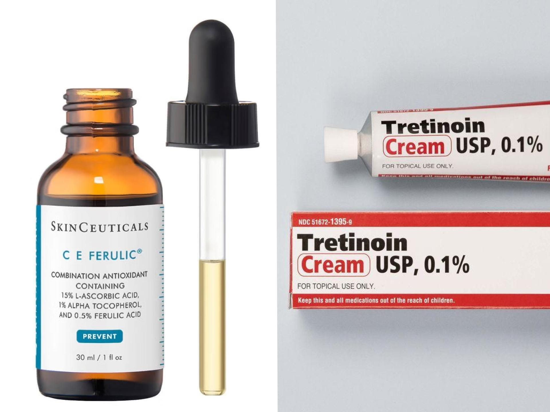SkinCeuticals C E Ferulic, tretinoin cream