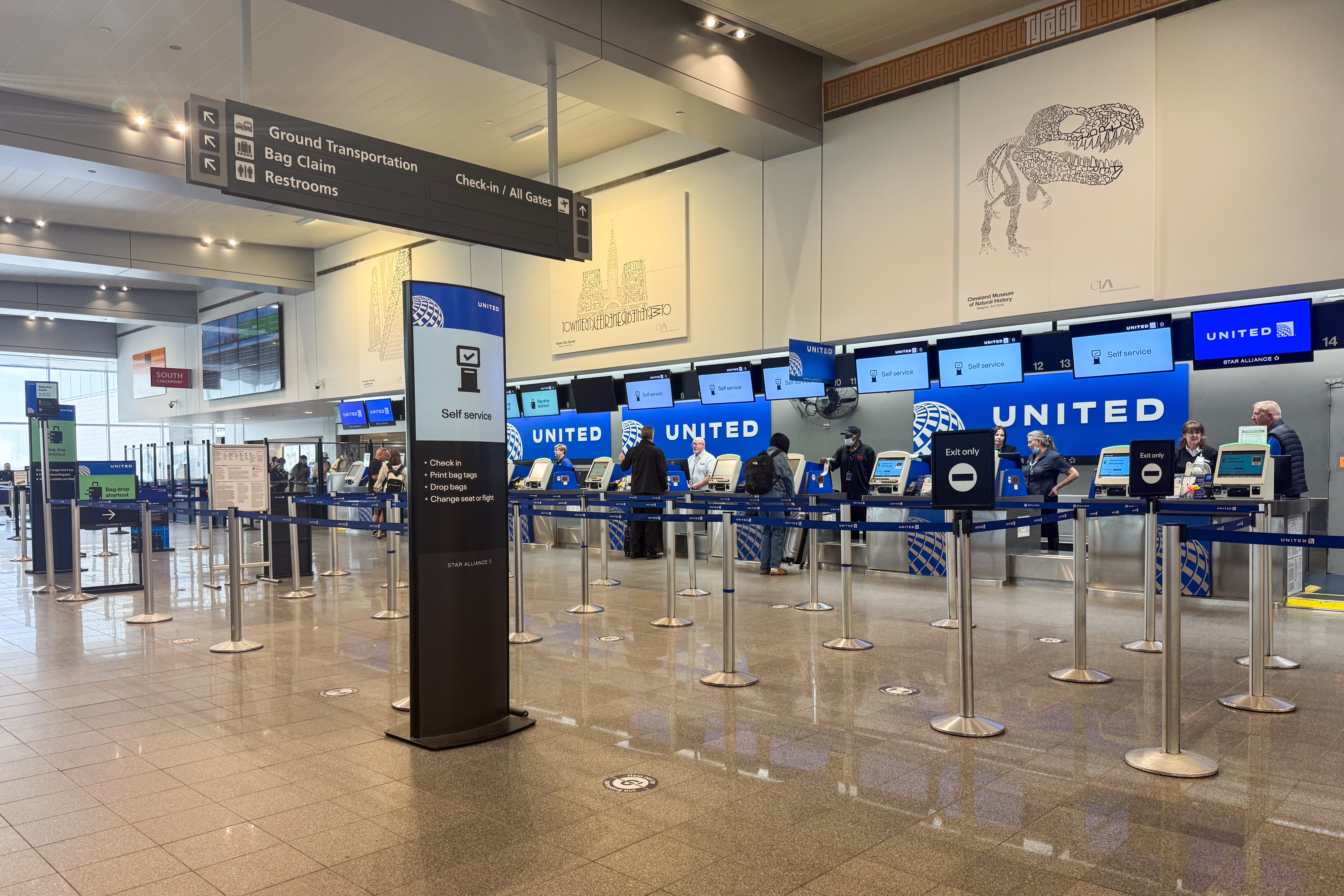 United check in area