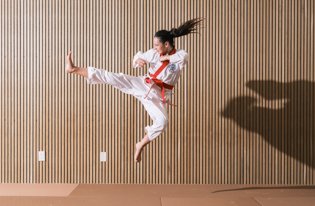 Willow DuBrovin 18, received a black belt in Soo Bahk Do, an ancient Korean martial art. 