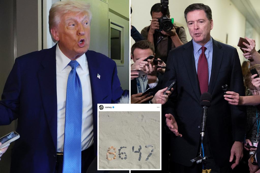 Trump says ex-FBI director James Comey’s ‘86 47’ post called for his ‘assassination’