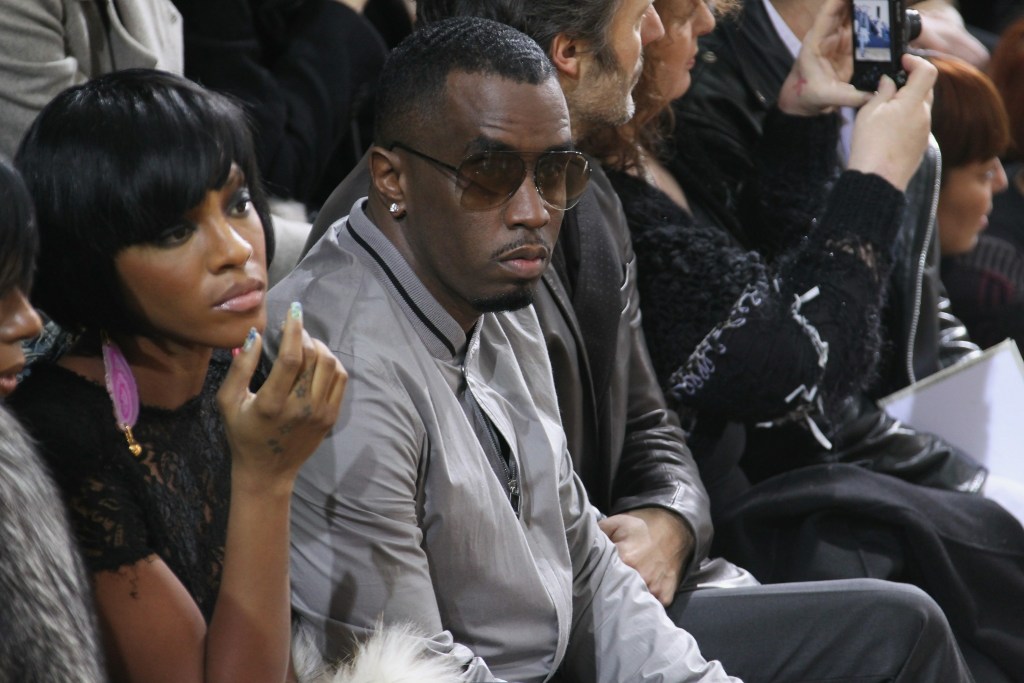 Dawn Richards (L) and Sean 'P Diddy' Combsattend the Dior Homme fashion show as part of Paris Menswear Fashion Week Fall/Winter 2011-2012 on January 22, 2011 in Paris, France.