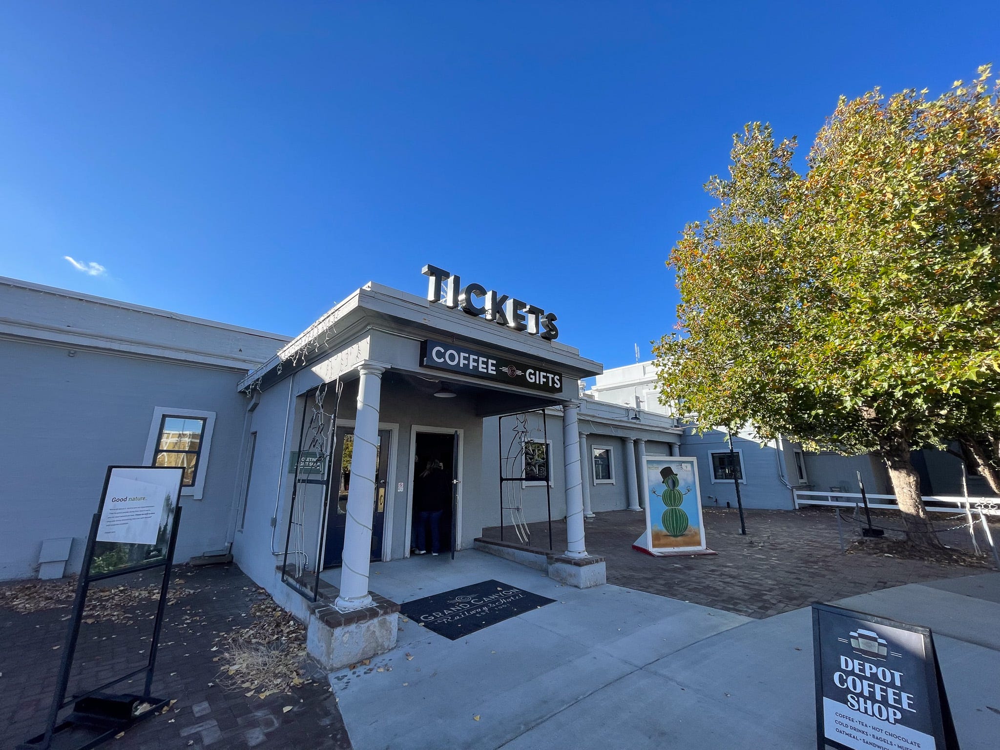 The Williams train depot.