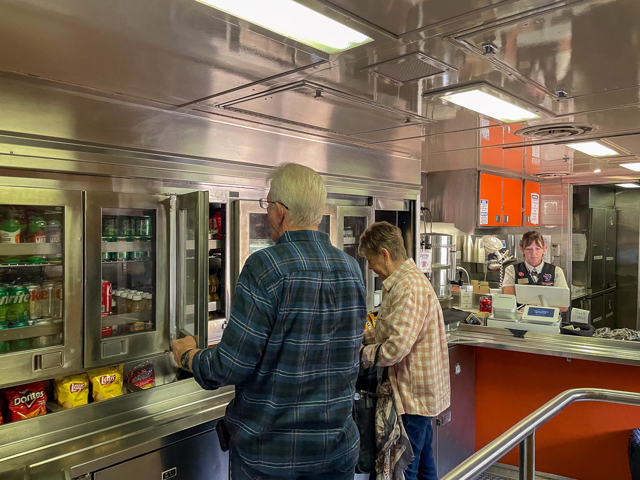 The train's snack car.